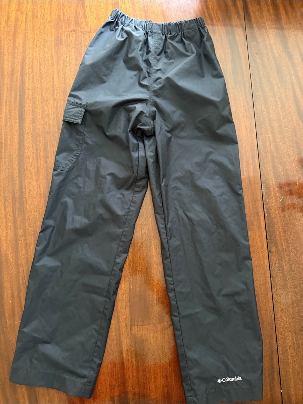 Columbia Girls Black Cargo Rain Pants